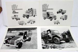 1974 General Motors BTV Press Kit Media Release Basic Transportation Overseas