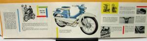 NSU Quickly T Moped Scooter Bike European UK Dealer Sales Brochure Rare Vintage