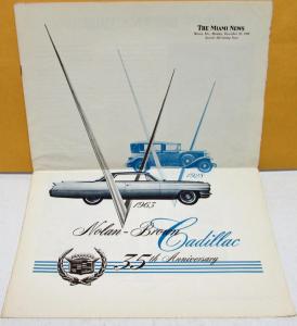 1963 Nolan-Brown Cadillac Dealer 35th Anniversary Miami News Special Insert