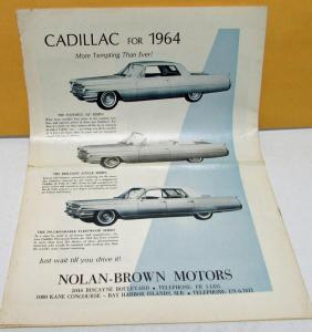 1963 Nolan-Brown Cadillac Dealer 35th Anniversary Miami News Special Insert