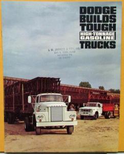 1966 Dodge Truck High Tonnage Gasoline Models D C CT Original Sales Brochure