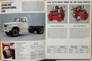 1966 Dodge Truck High Tonnage Gasoline Models D C CT Original Sales Brochure