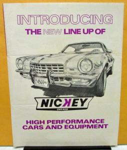 1973 Nickey Chevrolet Dealer High Perf Cars Equipment Brochure Camaro Nova Rare