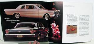 1965 Ford Full Size Total Performance Sales Brochure Galaxie Custom 500