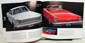 1965 Ford Full Size Total Performance Sales Brochure Galaxie Custom 500