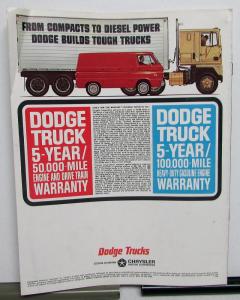 1967 Dodge Truck 4 Wheel Drive Pickups Models W & WM Sales Brochure Original