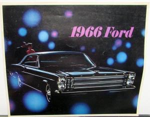 1966 Ford Full Size Sales Brochure Galaxie LTD Custom 500 Country Squire