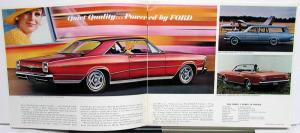 1966 Ford Full Size Sales Brochure Galaxie LTD Custom 500 Country Squire