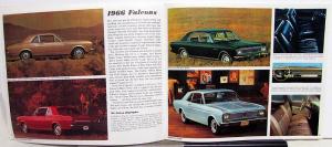 1966 Ford Sales Brochure Full Size Fairlane Falcon Mustang Thunderbird Revised