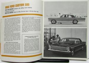 1966 Ford Fleet Sales Brochure Full Size Thunderbird Mustang Fairlane Falcon