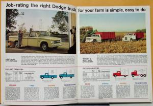 1968 Dodge Farm Trucks Pickup Stake Chassis Cab Sales Brochure Original