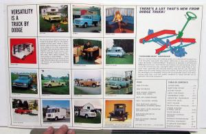 1969 Dodge Light Duty Trucks Full Line Sales Brochure Pickup Van Power Wagons