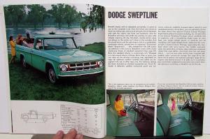 1969 Dodge Light Duty Trucks Full Line Sales Brochure Pickup Van Power Wagons