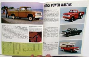 1969 Dodge Light Duty Trucks Full Line Sales Brochure Pickup Van Power Wagons