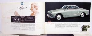 1961 Volkswagen Dealer Sales Brochure VW Karmann Ghia Cabriolet Convertible