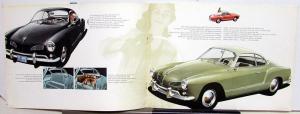 1961 Volkswagen Dealer Sales Brochure VW Karmann Ghia Cabriolet Convertible