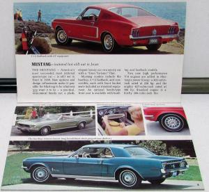 1968 Ford Lincoln Mercury Full Line Stockholder Sales Brochure