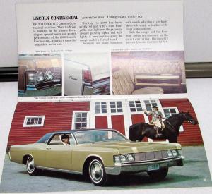 1968 Ford Lincoln Mercury Full Line Stockholder Sales Brochure