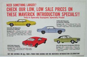 1970 Ford Maverick Sales Brochure You Dont Have to be Foreign to Have Intrigue