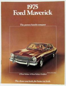 1975 Ford Maverick Sales Brochure The Proven Family Compact