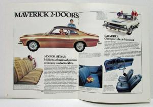 1975 Ford Maverick Sales Brochure The Proven Family Compact