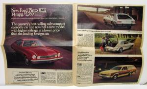 1975 Ford Advertising Supplements Mustang II Pinto Granada LTD Maverick Torino