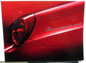 2002 Ford Thunderbird Dealer Sales Brochure