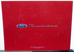 2002 Ford Thunderbird Dealer Sales Brochure