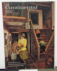 Fall 1970 The Continental Magazine Introducing 1971 Continentals