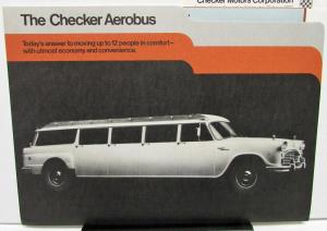 1972 1973 Checker Dealer Sales Portfolio Aerobus Limo Convoy Marathon Taxicab