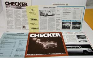 1972 1973 Checker Dealer Sales Portfolio Aerobus Limo Convoy Marathon Taxicab