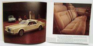 1977 Lincoln Mark V & Continental Sales Brochure