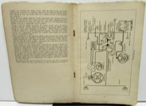 1926 Oldsmobile Six Canadian Instruction Book Owners Manual Care & Operation