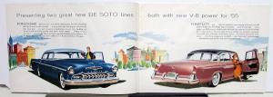 1955 DeSoto V-8 Fireflite Firedome Sportsman Convertible Wagon Sales Brochure