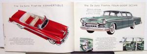 1955 DeSoto V-8 Fireflite Firedome Sportsman Convertible Wagon Sales Brochure