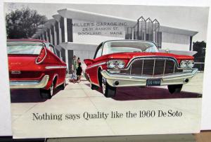 1960 DeSoto Adventurer and Fireflite Color Original Dealer Sales Brochure