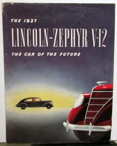 1937 Lincoln Zephyr V12 The Car of The Future Sales Folder