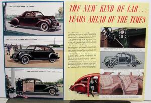 1937 Lincoln Zephyr V12 Its Years Ahead Sales Folder