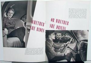 1939 Lincoln Zephyr Sales Brochure A Woman Takes the Wheel