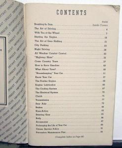 1940 Pontiac Six & Eight Owners Manual Care & Operation Original