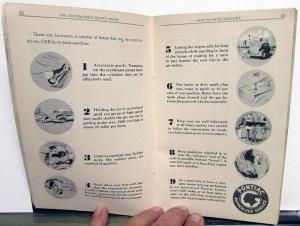 1940 Pontiac Six & Eight Owners Manual Care & Operation Original