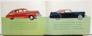 1947 Lincoln Sales Brochure Nothing Could be Finer