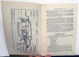 1921 Buick Six Cylinder Car Model 21 Owners Manual Reference Book Original