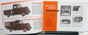 1939 Ford V8 Trucks & Commercial Cars 95 85 60 HP Sales Brochure Orig 7052 12 38