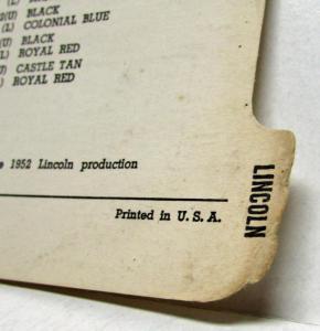 1953 Lincoln Paint Chips by Rinshed Mason