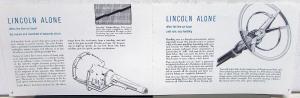 1956 Lincoln Premiere Capri Quick Inside Facts Sales Brochure Original