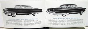 1956 Lincoln Premiere Capri Quick Inside Facts Sales Brochure Original