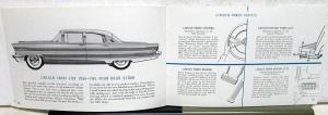 1956 Lincoln Premiere Capri Quick Inside Facts Sales Brochure Original