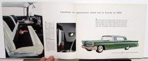 1960 Lincoln and Continental Sales Brochure