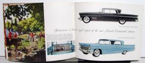 1960 Lincoln and Continental Sales Brochure